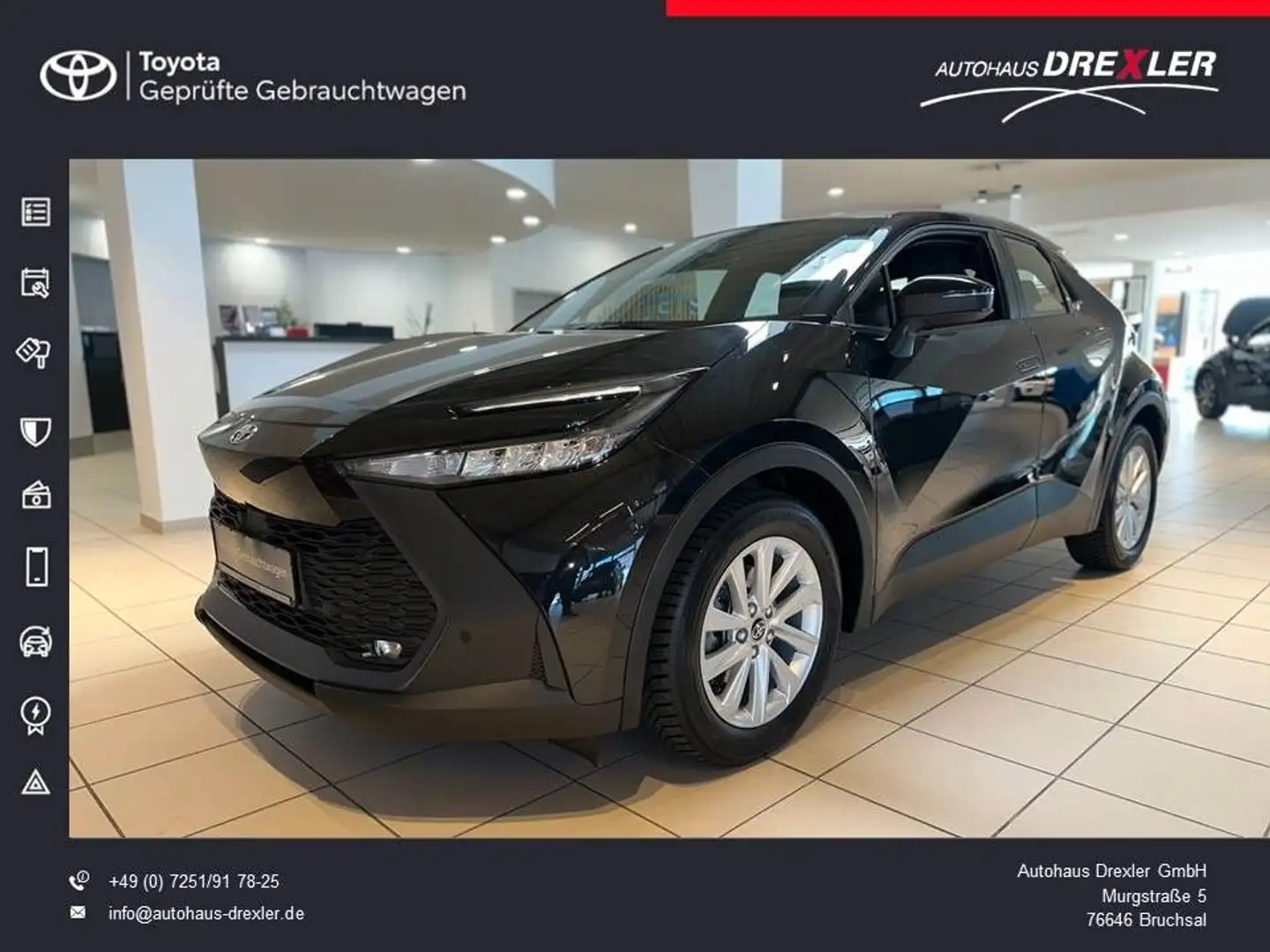 Toyota C-HR Hybrid Business (Kamera, Navi, Apple Car) Černá - 1