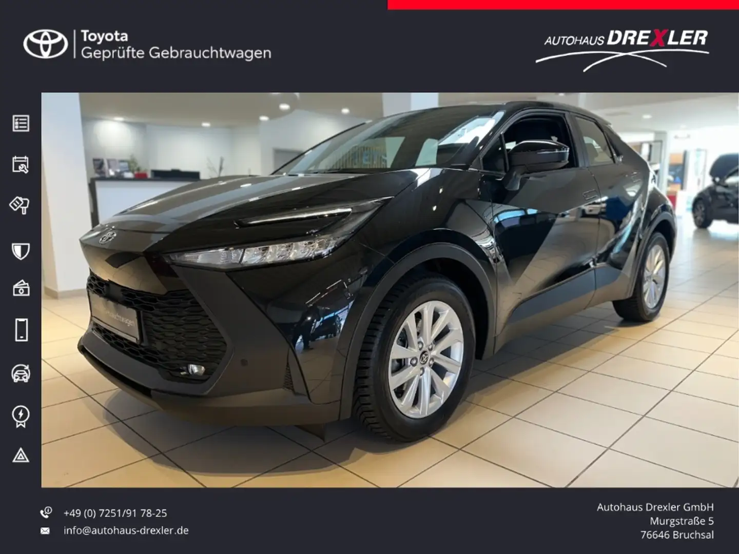 Toyota C-HR Hybrid Business (Kamera, Navi, Apple Car) Czarny - 1