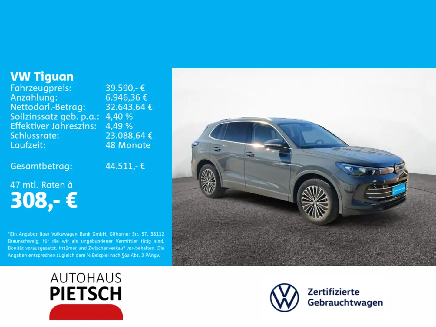 Volkswagen Tiguan 1.5 TSI Grau - 1