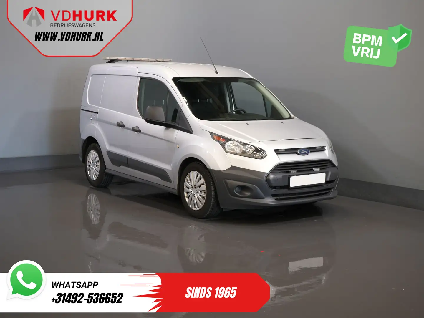 Ford Transit Connect 1.5 TDCI 75 pk BPM VRIJ! EURO 6/ NL Auto/ Airco/ T Argent - 1