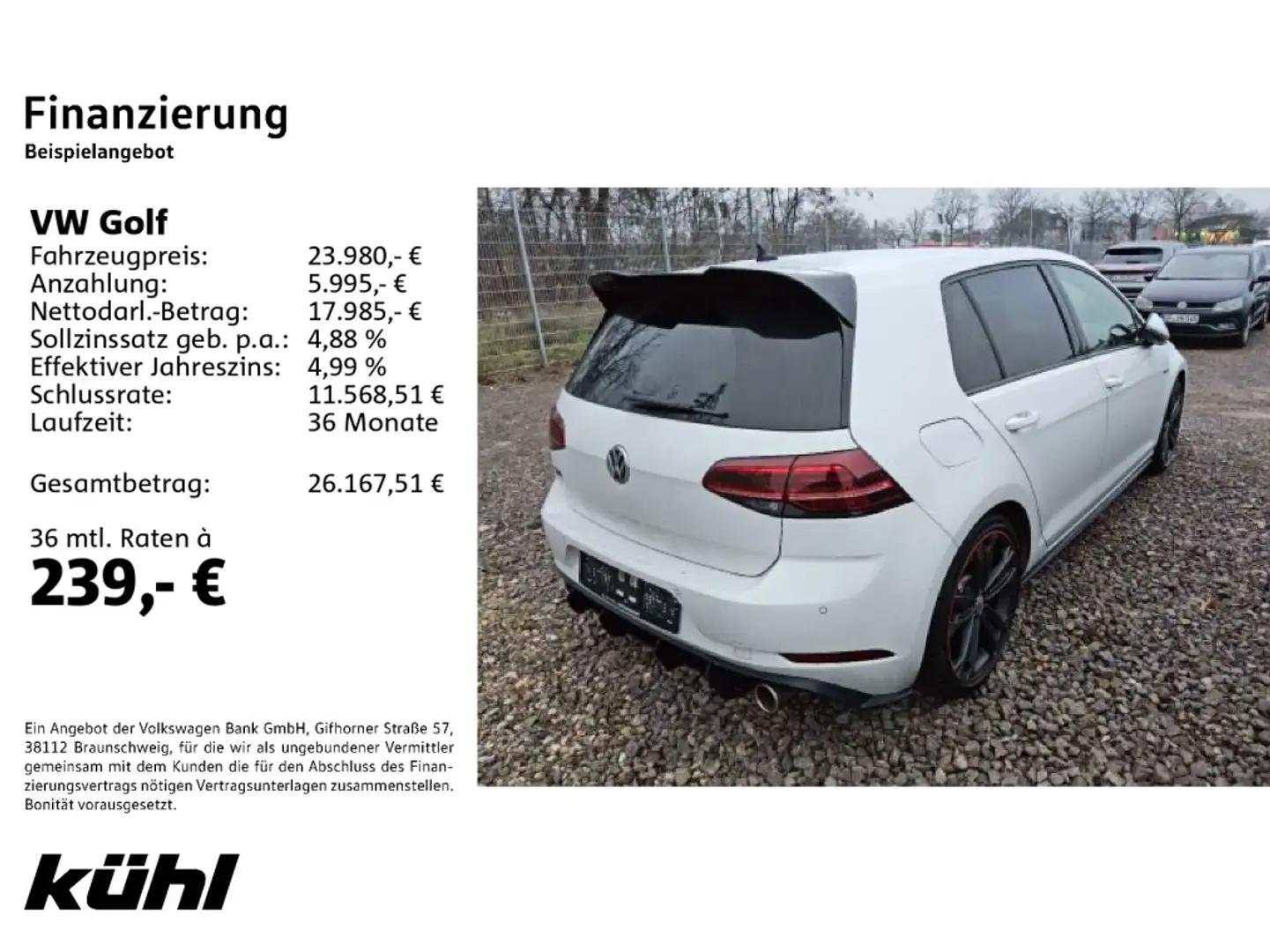 Volkswagen Golf GTI Golf 7 VII GTI 2.0 TSI DSG Performance LED/ACC/K Weiß - 2