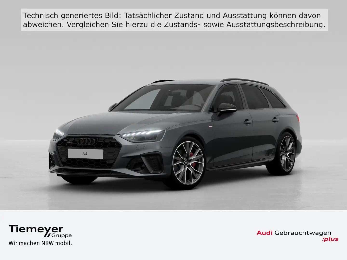 Audi A4 40 TFSI Q 2x S LINE LM19 MATRIX AHK NAV Gris - 1