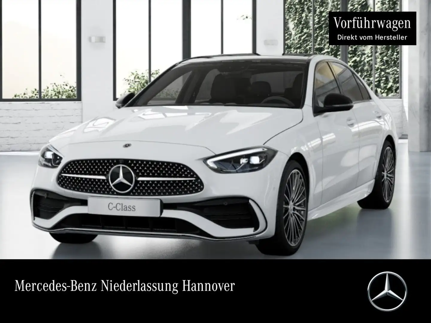 Mercedes-Benz C 200 4M AMG+NIGHT+PANO+360+LED+BURMESTER+TOTW+9G Белый - 1