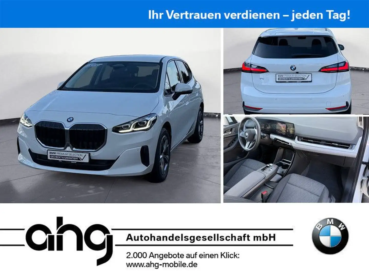BMW 216 Navi Klima PDC Kamera AHK Sit Weiß - 1