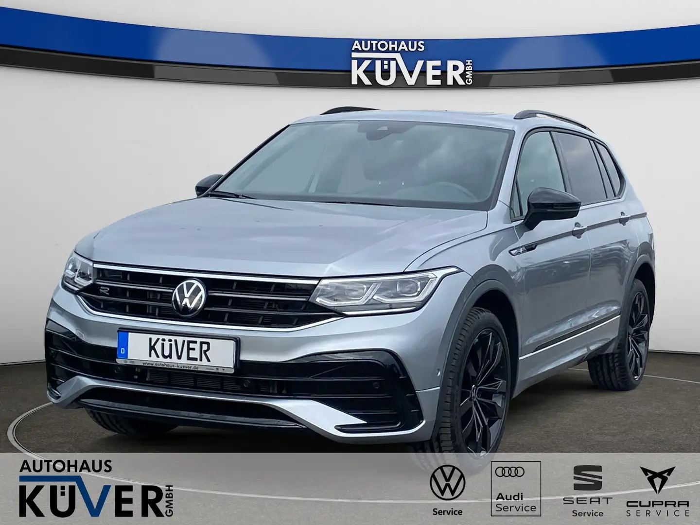 Volkswagen Tiguan Allspace R-Line 2,0 TSI DSG 4M+Pano+IQ+7S Silber - 1