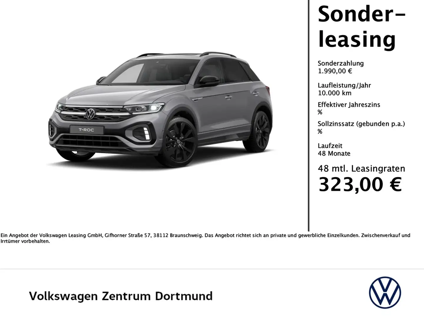 Volkswagen T-Roc 1.5 R-LINE DSG BLACKSTYLE AHK PANO CAM Szürke - 1