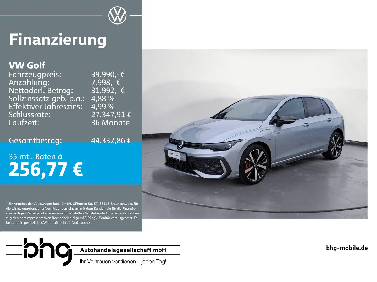 Volkswagen Golf GTE 1.5 eHybrid OPF DSG GTE Argintiu - 1