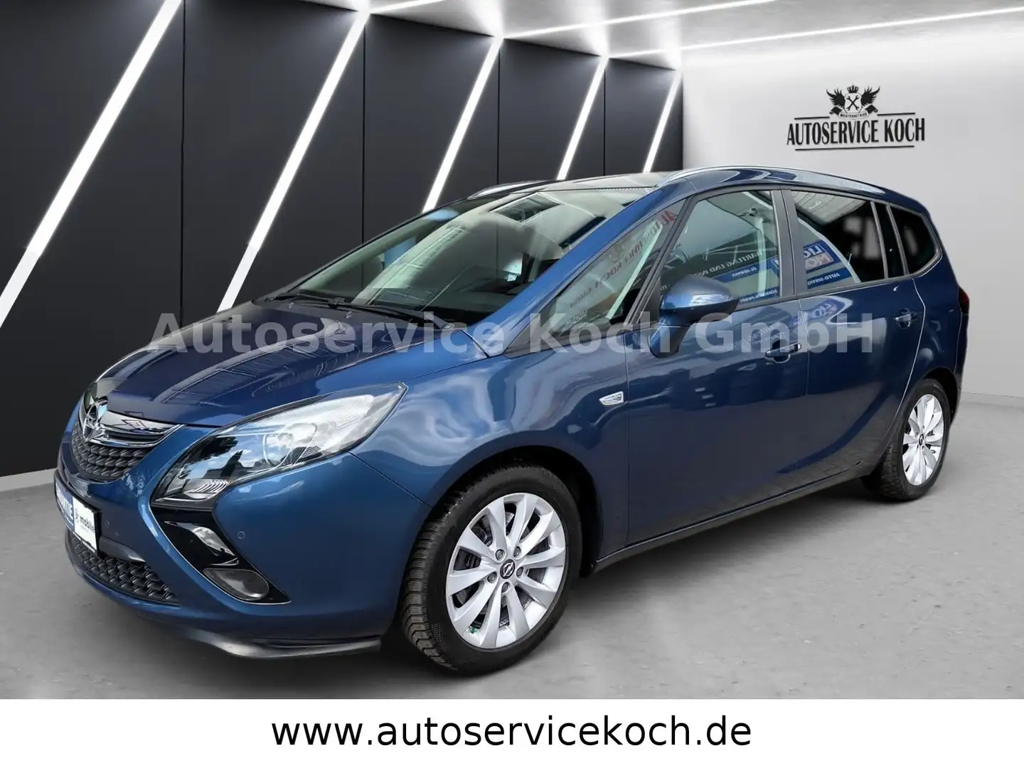 Opel Zafira Tourer Styl. 7Sitz Finanzierung Garantie Blue - 2
