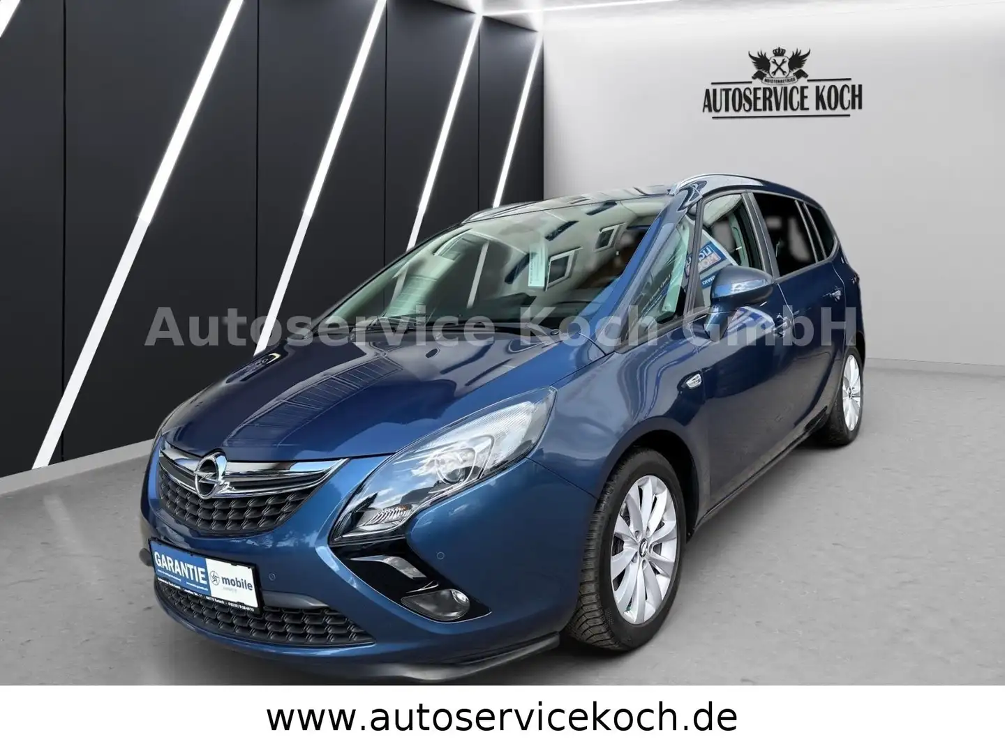 Opel Zafira Tourer Styl. 7Sitz Finanzierung Garantie Blau - 1