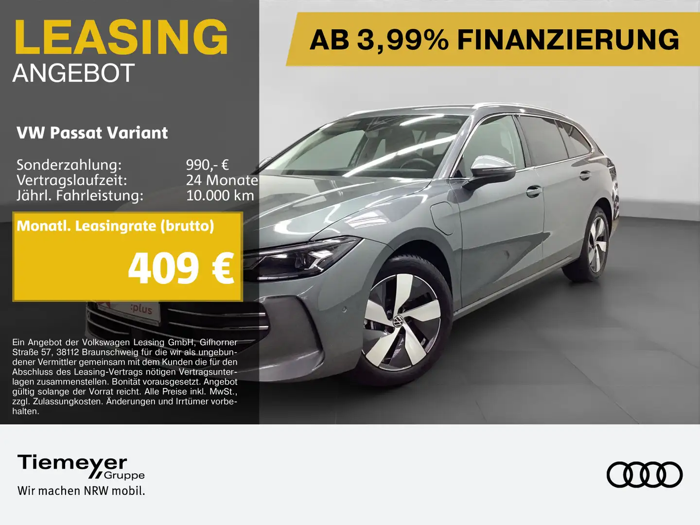 Volkswagen Passat Variant eHybrid BUSINESS HuD AHK LM17 beh Grau - 1