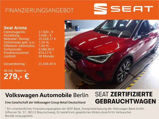 Seat Arona 1.0 TSI DSG FR Navi LED SHZ ACC PDC