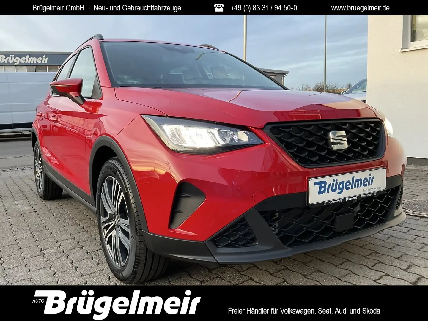 SEAT Arona Arona 1.0 TSI DSG Style+GAR05/2029+LED+FULL-LINK Rouge - 1
