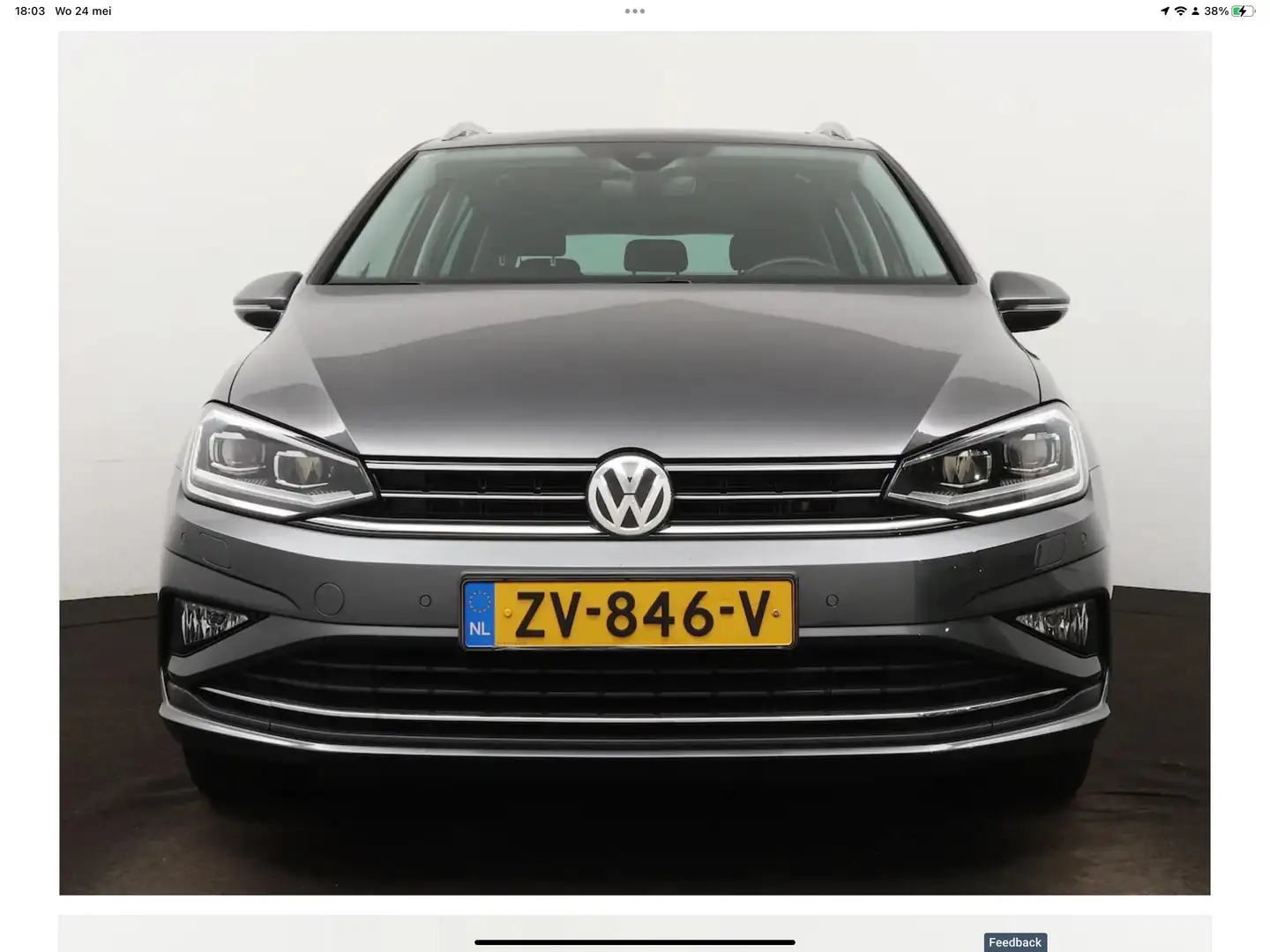 Volkswagen Golf Sportsvan 1.5 TSI ACT High.l. Grijs - 2