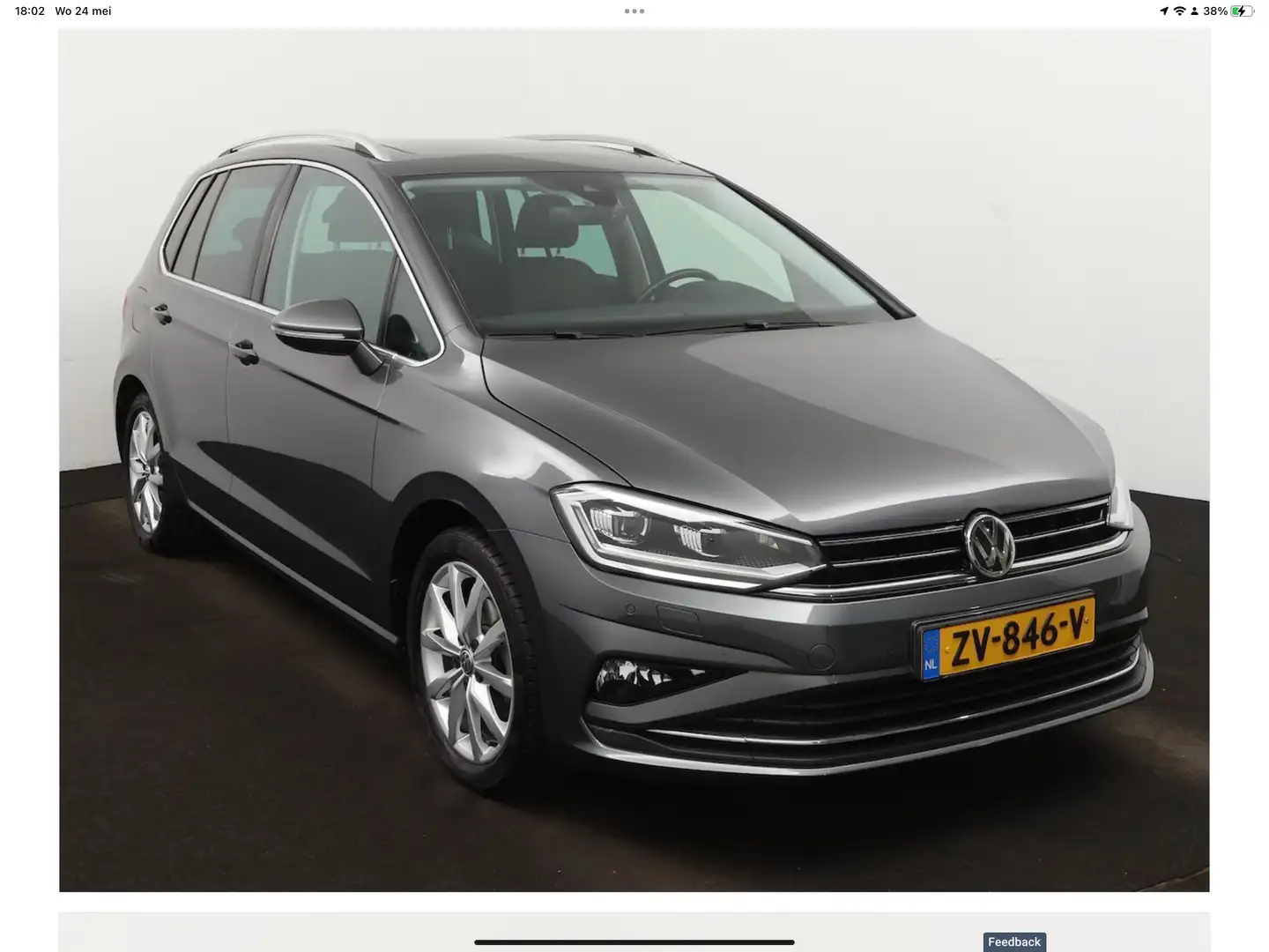 Volkswagen Golf Sportsvan 1.5 TSI ACT High.l. Grijs - 1