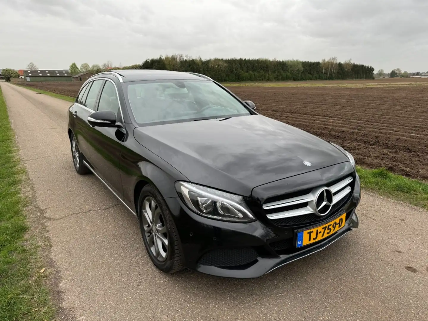 Mercedes-Benz C 200 CDI AUT Estate halfleder LED Pano APK 5-2025 Zwart - 2