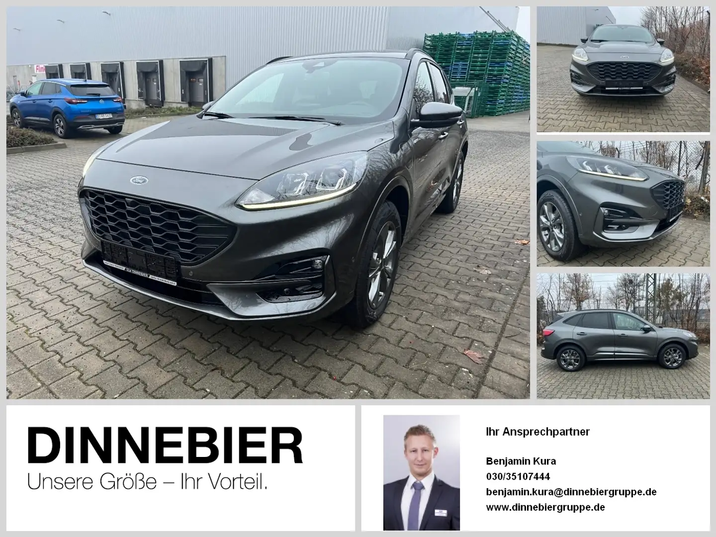 Ford Kuga ST-Line Navigation+Kamera+Winterpaket Grijs - 1