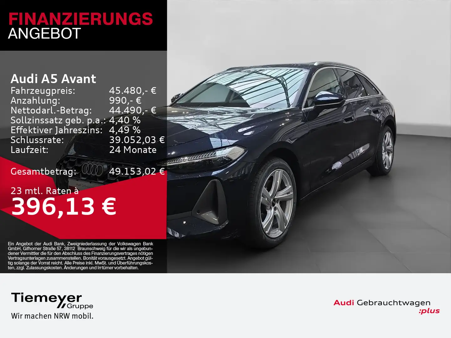 Audi A5 TFSI Q ADVANCED AHK KAMERA LED+ eSITZE Blau - 1