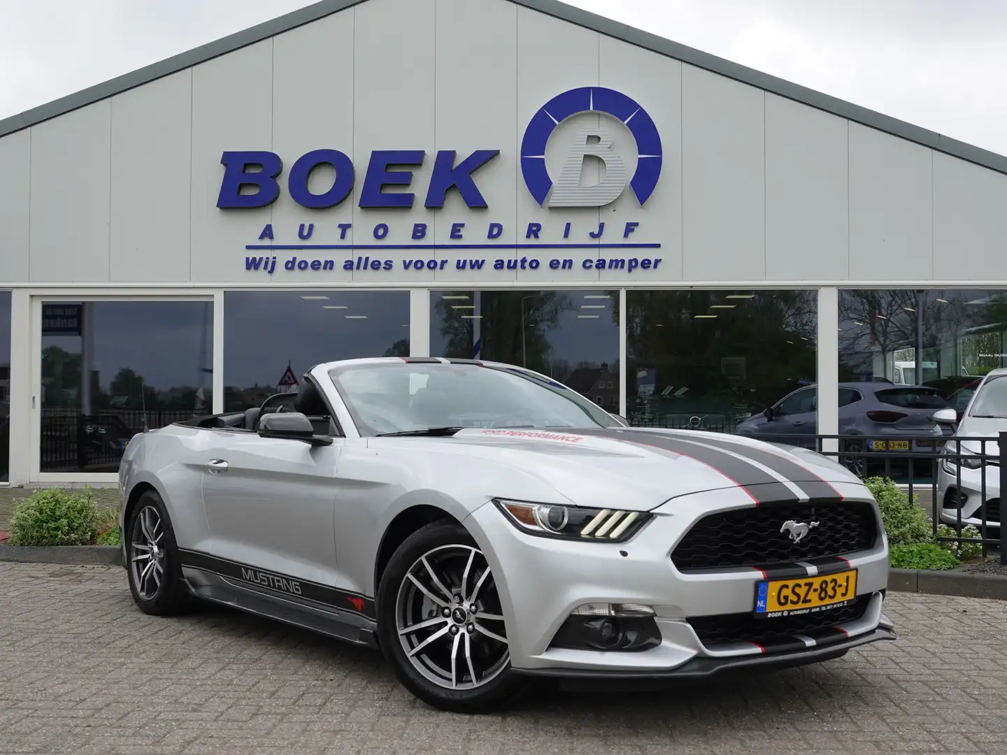 Ford Mustang Convertible 2.3 EcoBoost 310PK AUTOM. | VOL LEER | Grijs - 1