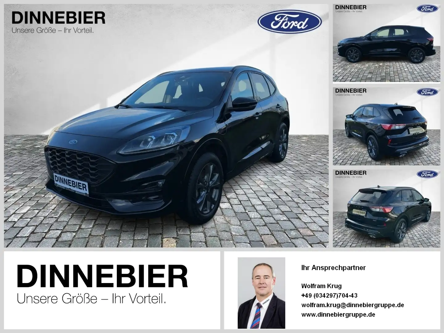Ford Kuga ST-Line X LED+AHK+Kamera+Winterpaket Noir - 1