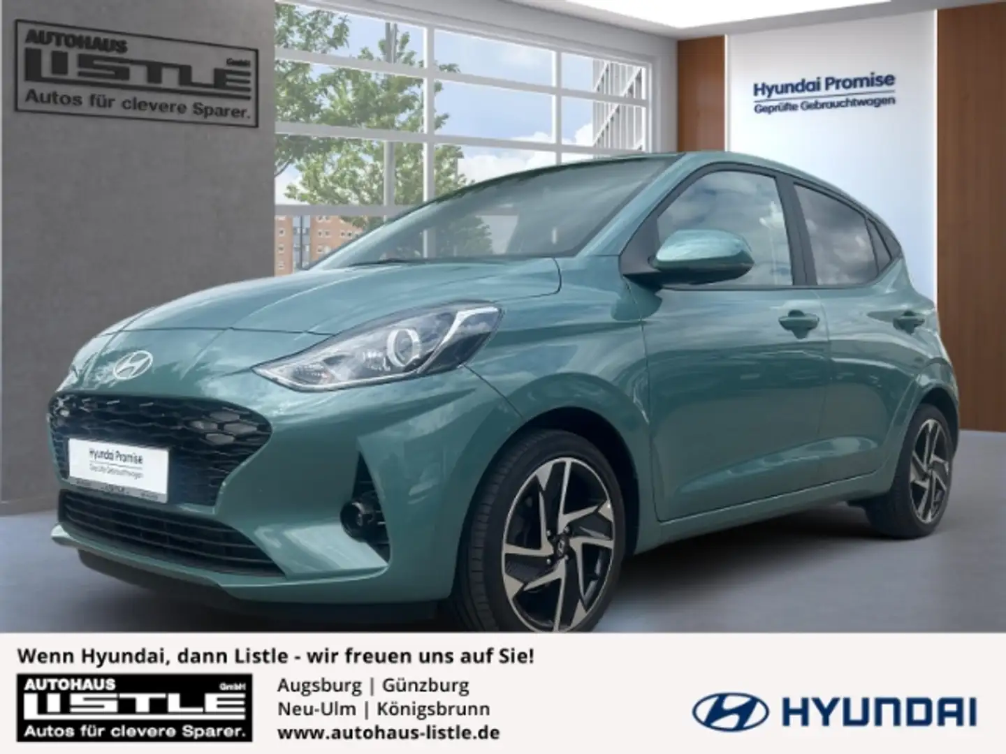 Hyundai i10 Prime 1.2 EU6d Sportpaket Navi Apple CarPlay Andro Groen - 1