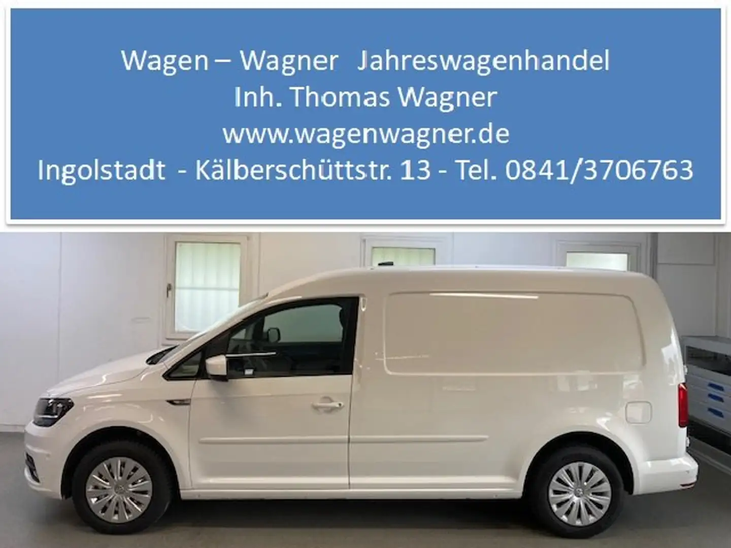 Volkswagen Caddy Maxi Kasten DSG 2.0 TDI 75KW 102PS Klima Sortimo Blanc - 1