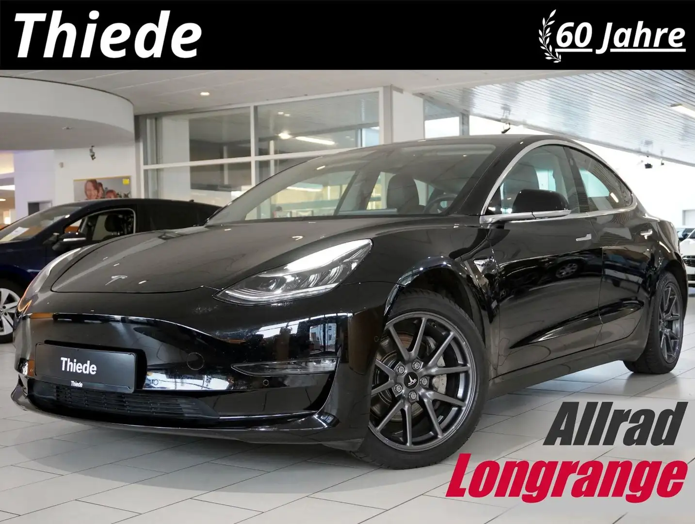 Tesla Model 3 LONGRANGE DUAL-MOTOR NAVI/KAMERA/DAB/AHK Schwarz - 1