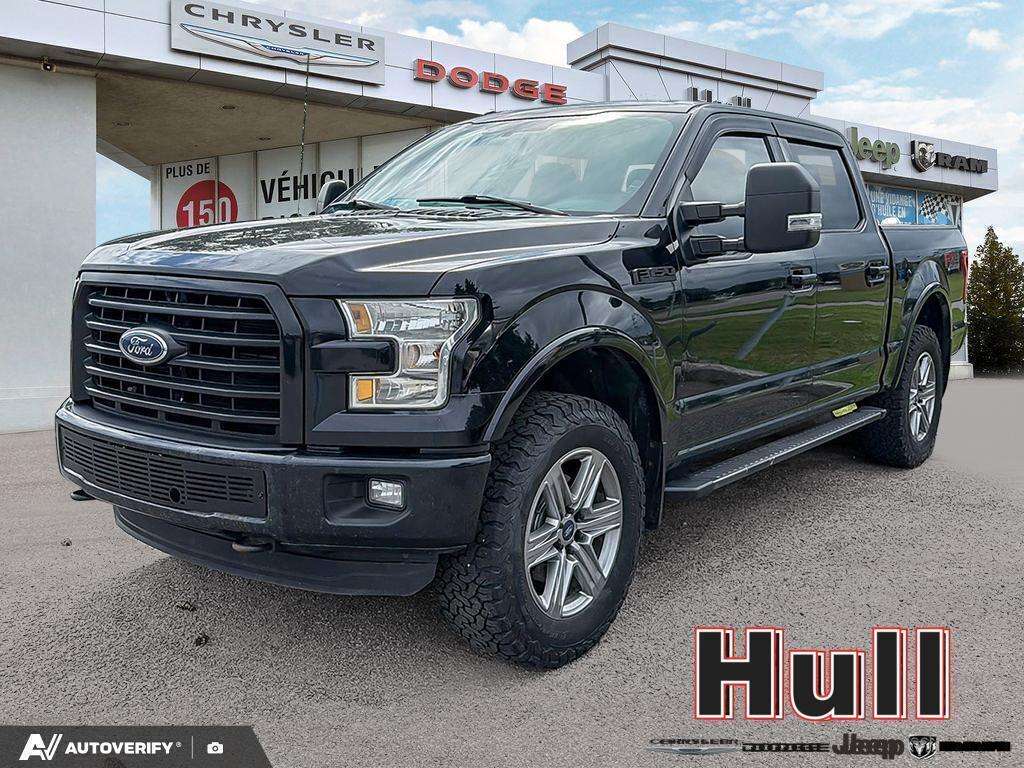 Black 2016 Ford F-150 Pickup Truck Four-Wheel Drive Automatic