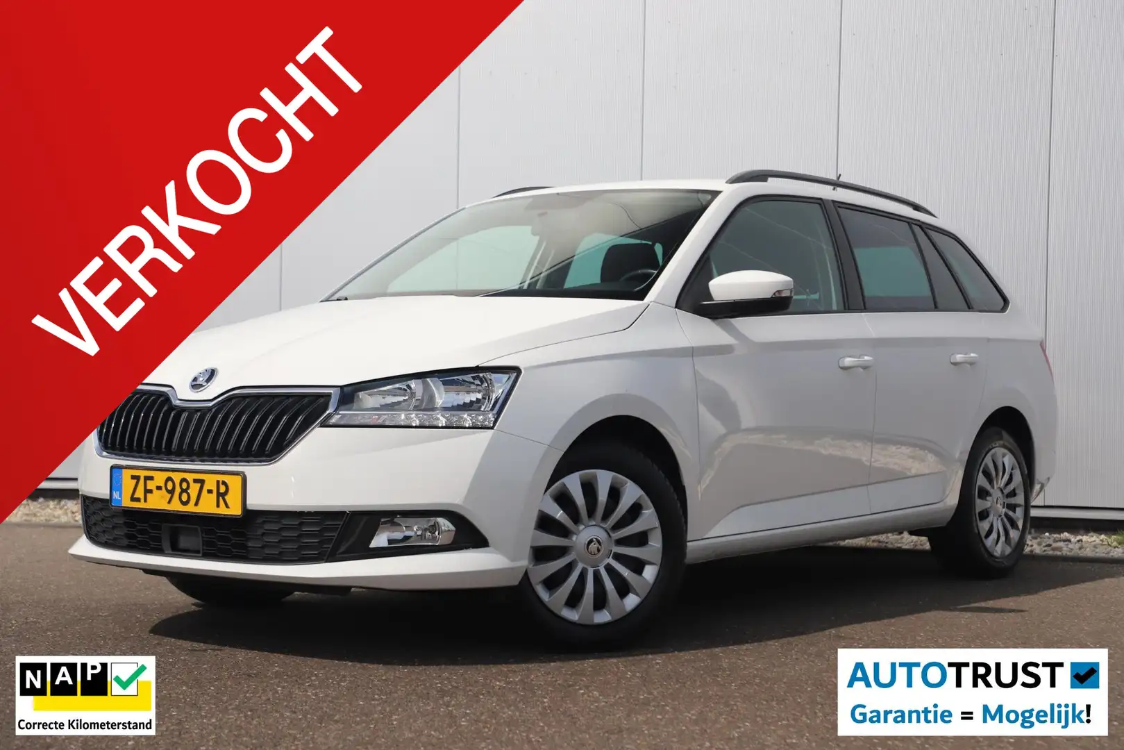 Skoda Fabia Combi 1.0 TSI Ambition 95PK Trekhaak Navigatie Car Blanc - 1