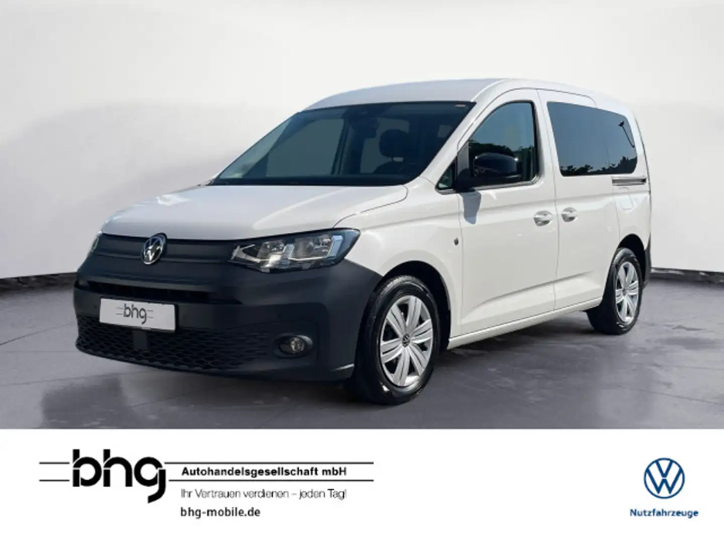 Volkswagen Caddy 2.0TDI 5-Sitzer Front-SideAssist Bli Weiß - 1