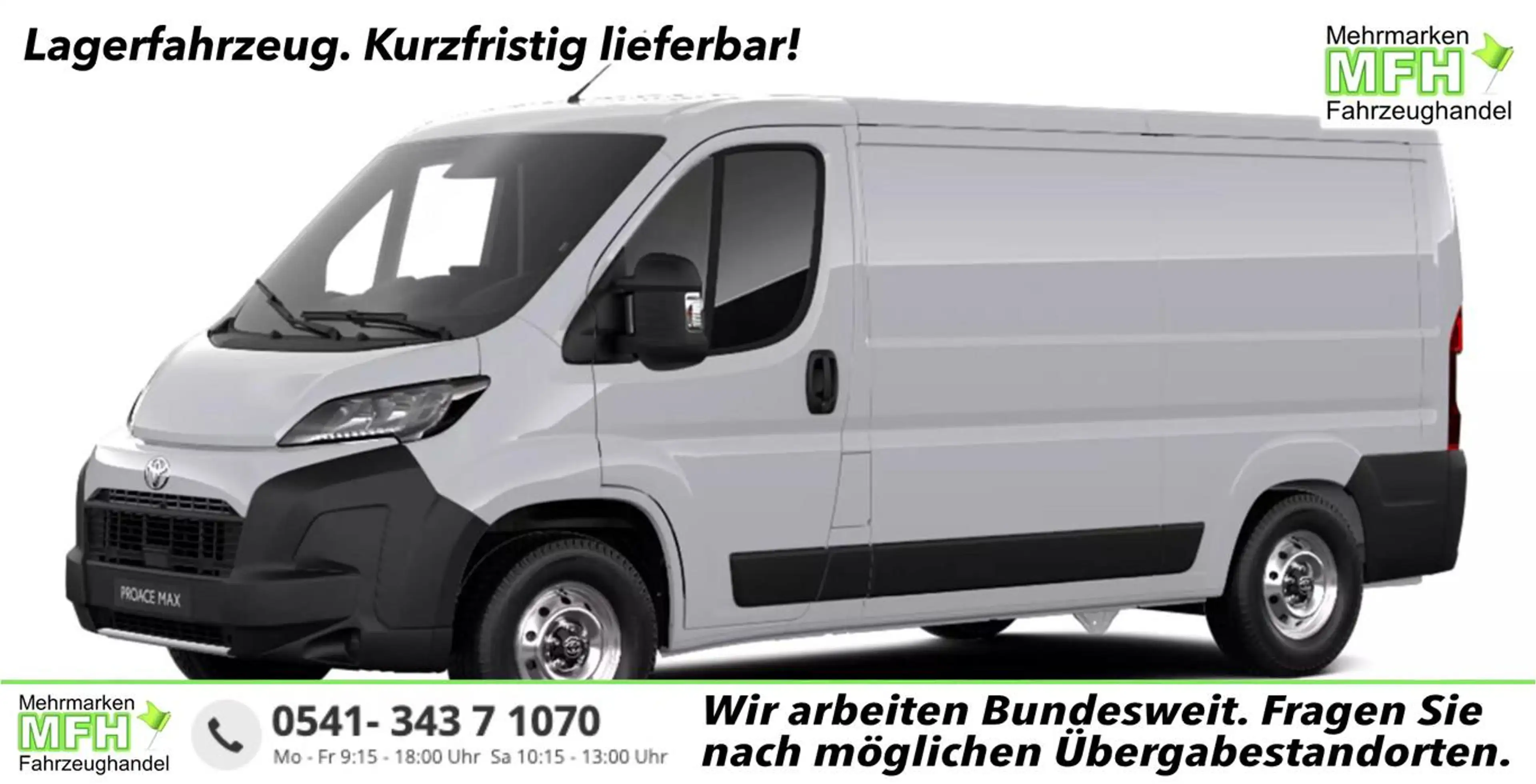 Toyota Proace Max Duty 33 L2H1 Kam Klima Temp Bluet. 88 kW (120 P...
