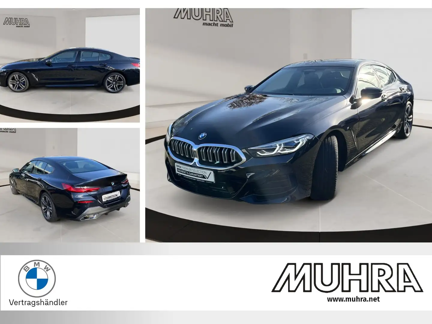 BMW 840 i xDrive Gran Coupé M Sport 19" Pano Softclose Wär Black - 1