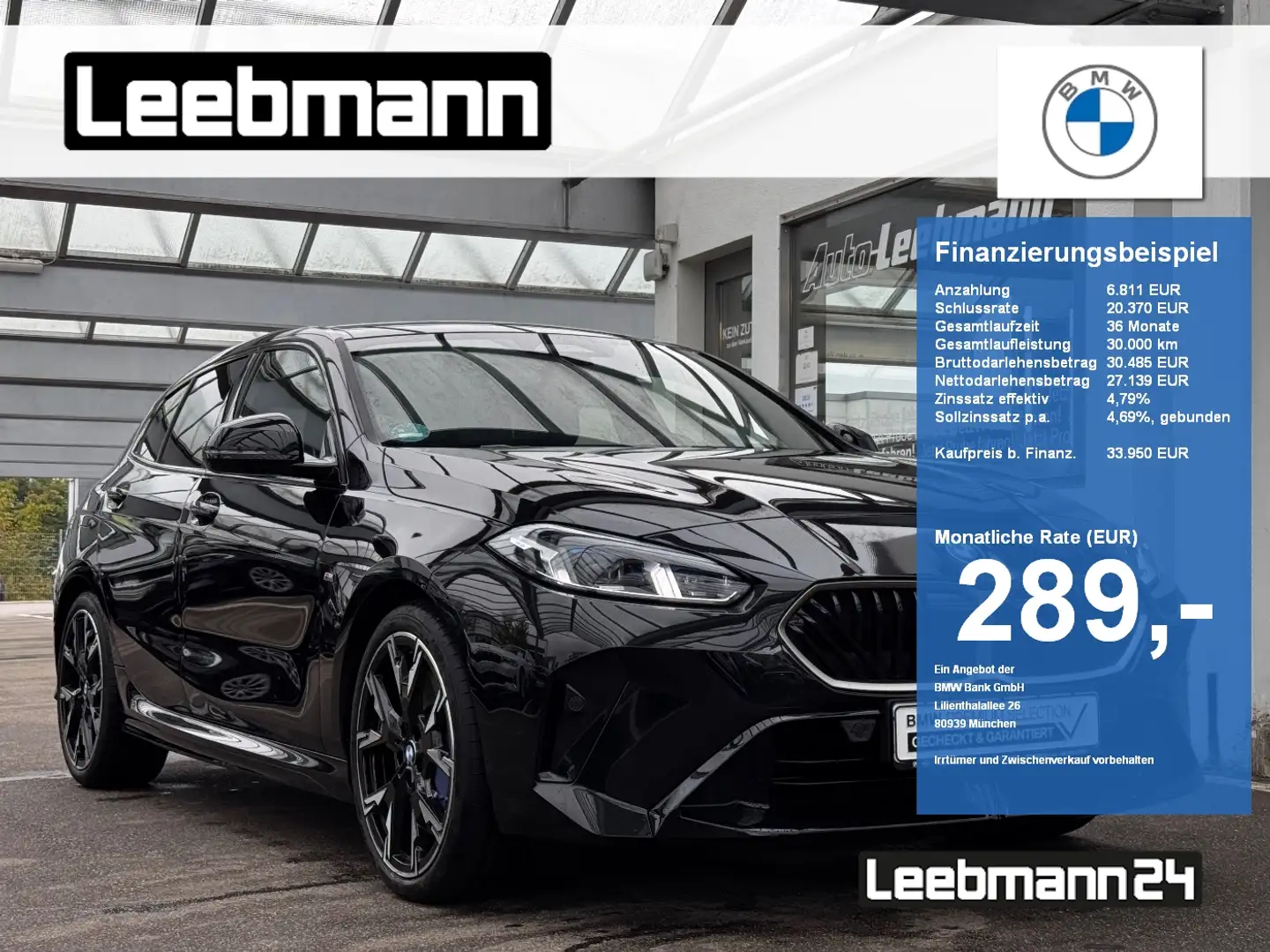 BMW 120 M-Sportpaket 19-Zoll/HK-HiFi/ACC/360/HUD Negro - 1