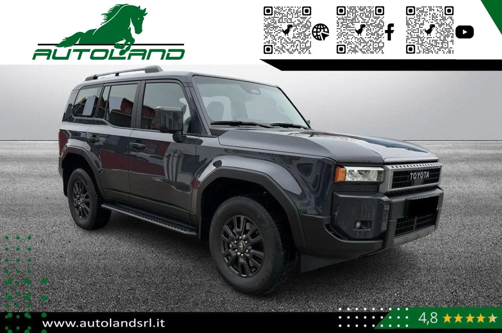 Toyota Land Cruiser 2.8d Comfort Plus 204Cv Grigio - 2
