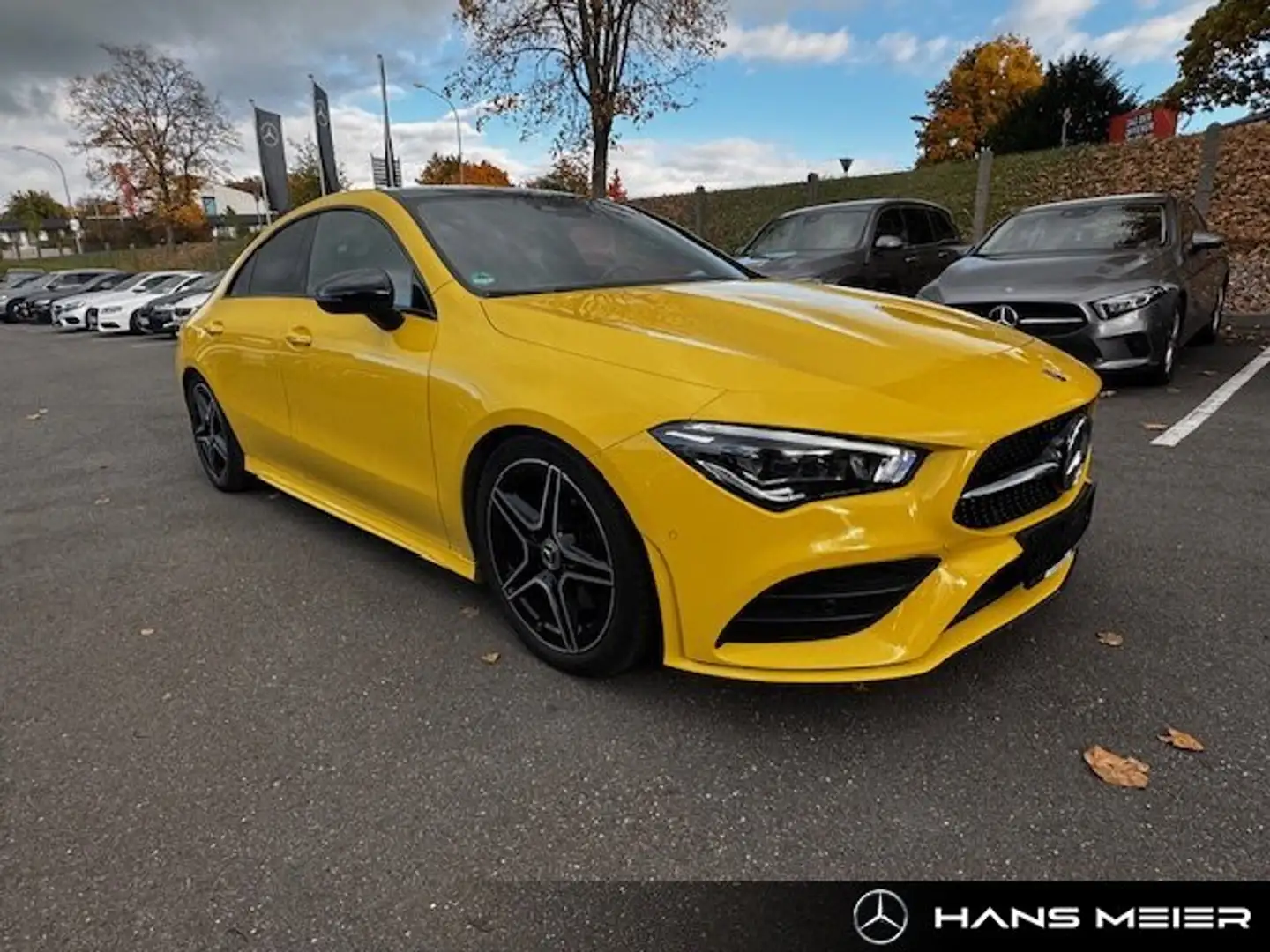 Mercedes-Benz CLA 200 CLA 200 AMG Coupé LED MBUX Nightpaket Panorama Gelb - 2