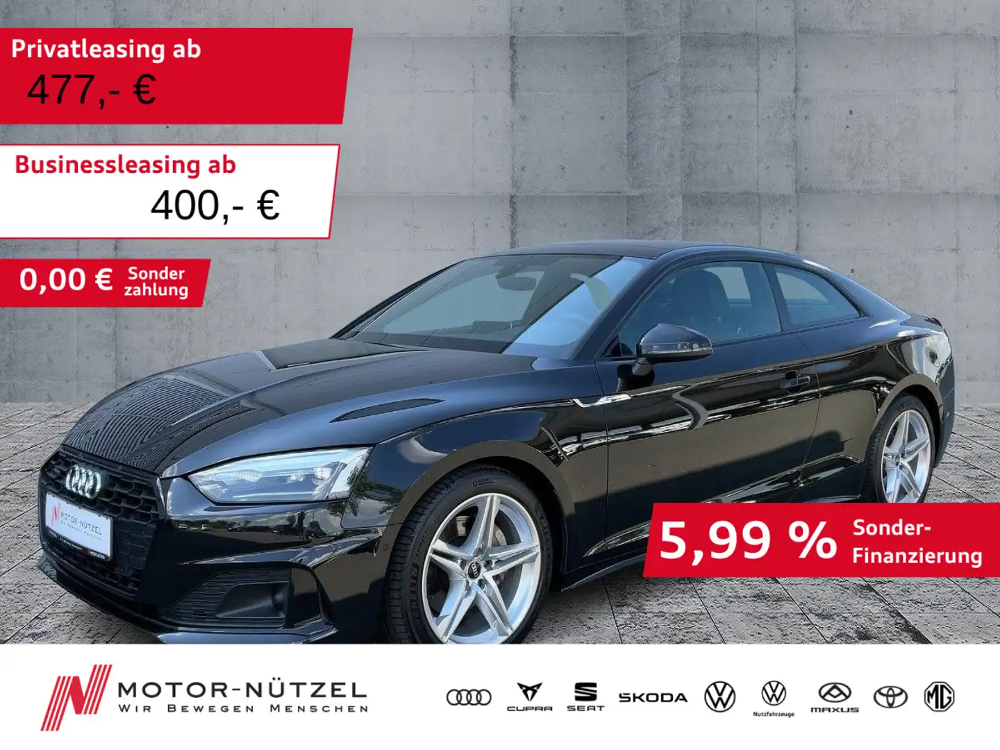 Audi A5 40 TDI QU S-TR ADVANCED LED+NAV+RFK+ACC Noir - 1
