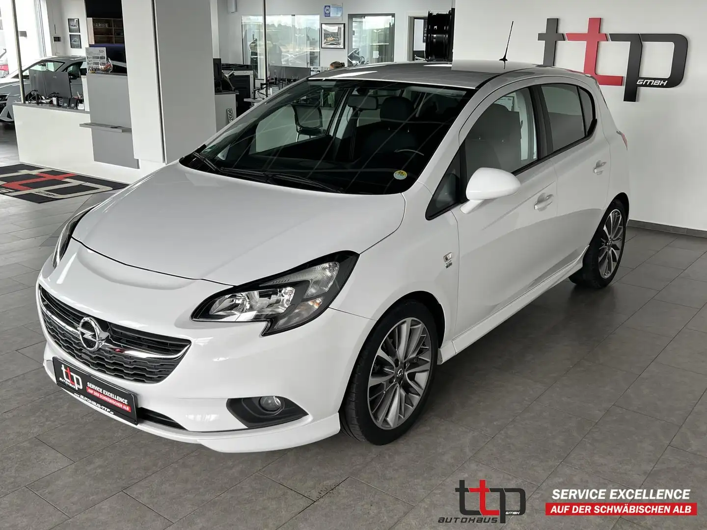 Opel Corsa 1.4  E Drive ecoFlex OPC Line Tempomat 17 Alu Blanc - 1