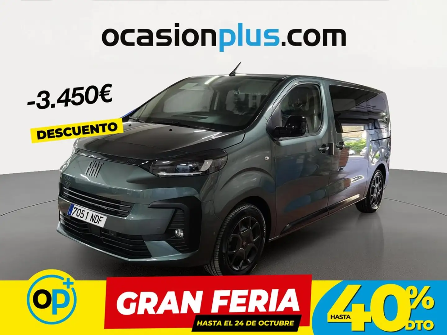 Fiat Ulysse M1 2.0.BlueHDI &S& Talla M Aut. 130KW Verde - 1