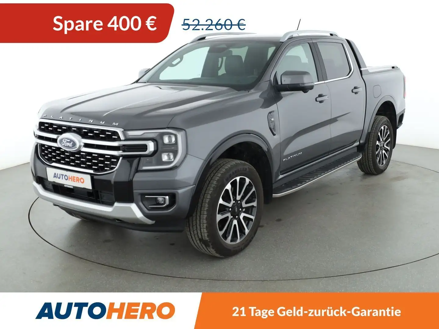 Ford Ranger 3.0 EcoBlue Platinum e-4WD Doppelkabine Aut.*NAVI* Grau - 1