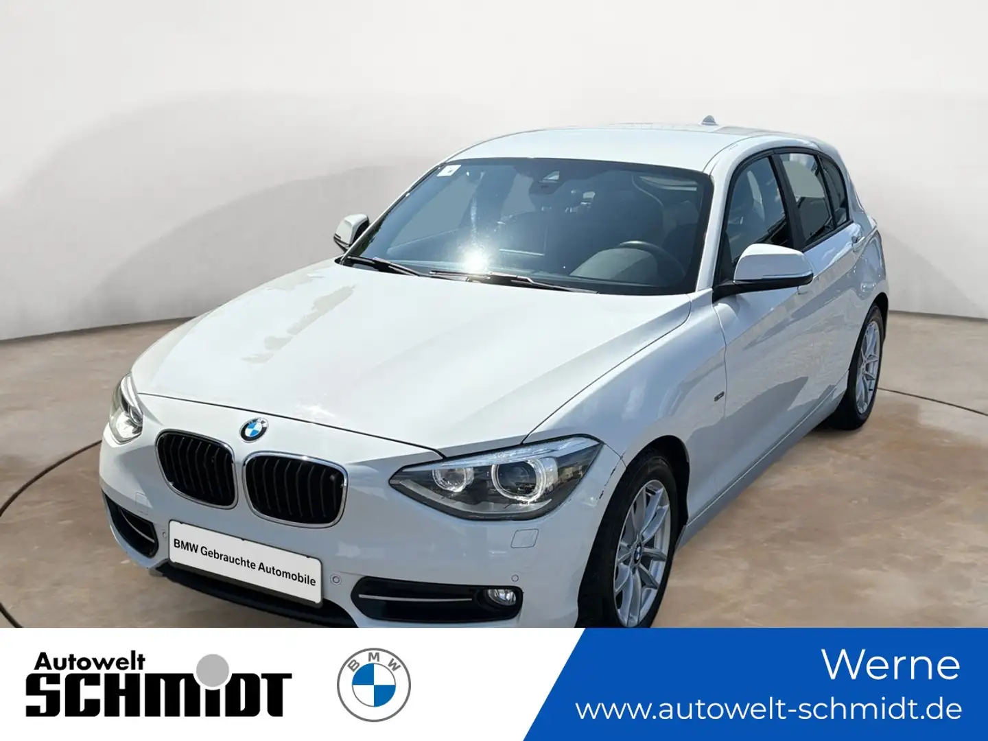BMW 116 d Sport Line Navi Business Klimaaut. Xenon Weiß - 1
