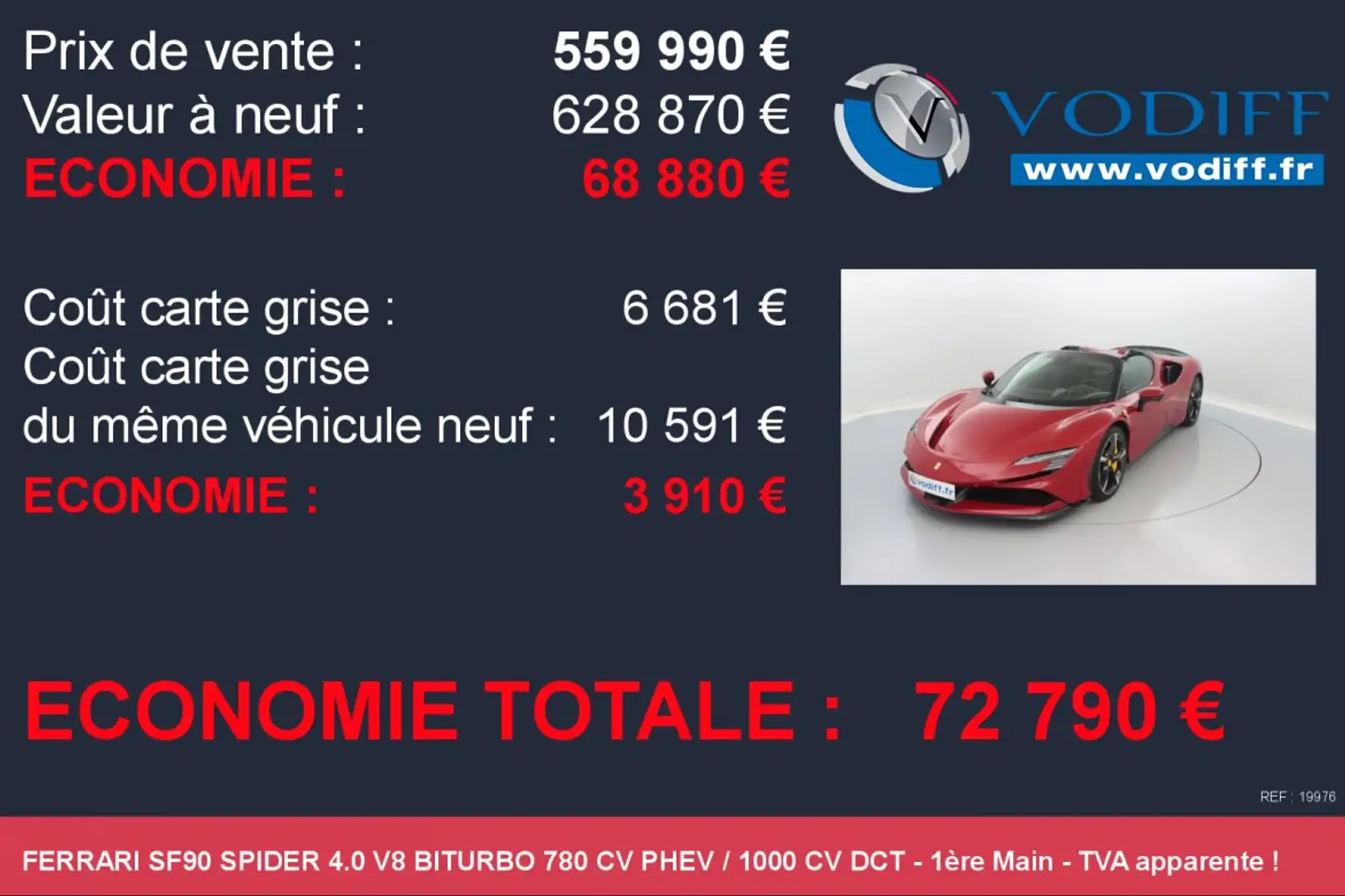 Ferrari SF90 Spider SPIDER 4.0 V8 780 PHEV Roşu - 2