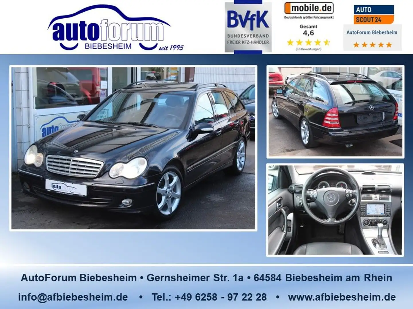 Mercedes-Benz C 320 T CDI Sport Edition Navi*Standh*S-Dach*HK7 Black - 1