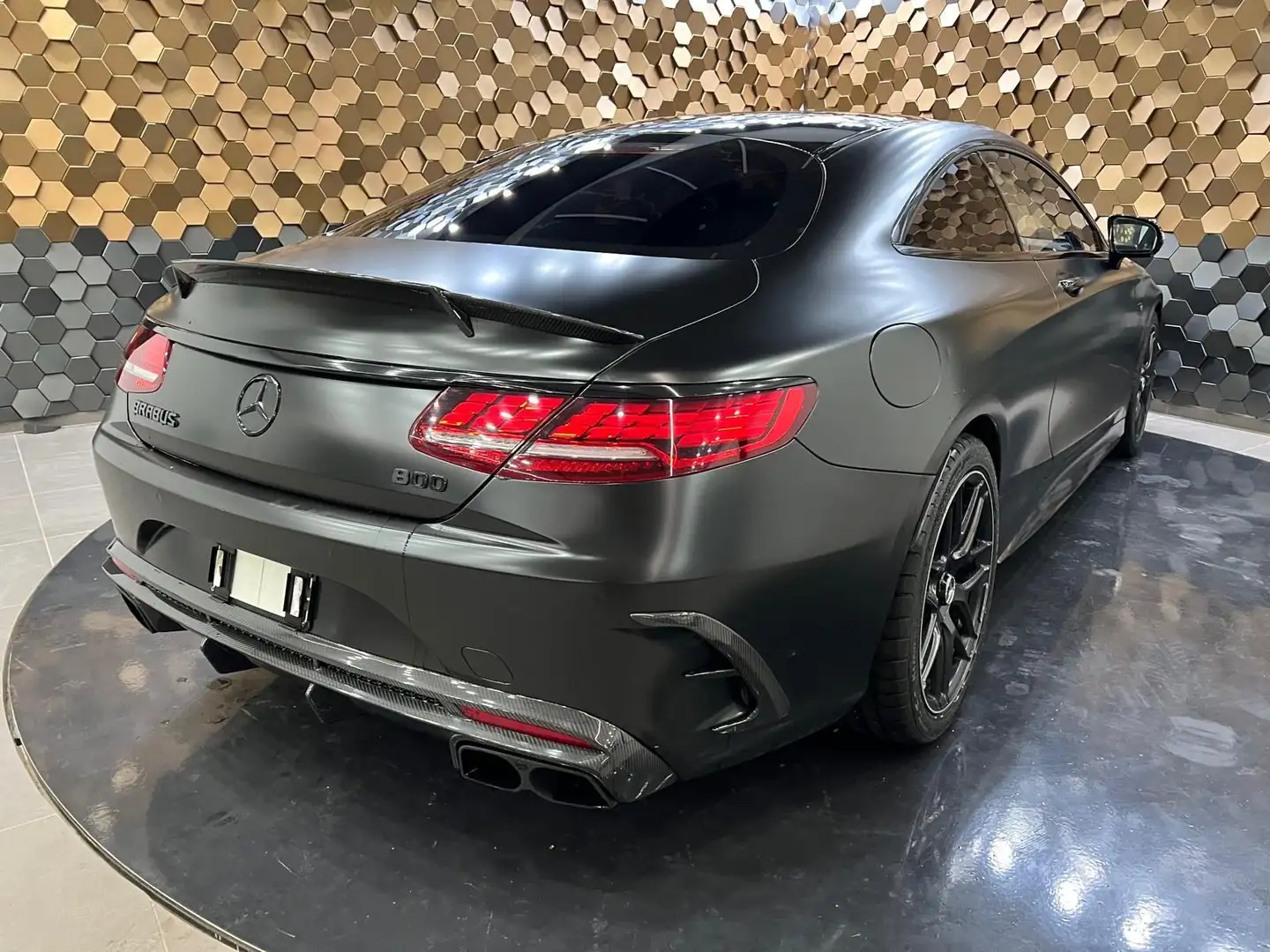 Mercedes-Benz S 63 AMG 4M+ /BRABUS Optik/Foliert Matt Schwarz/ Blanco - 2