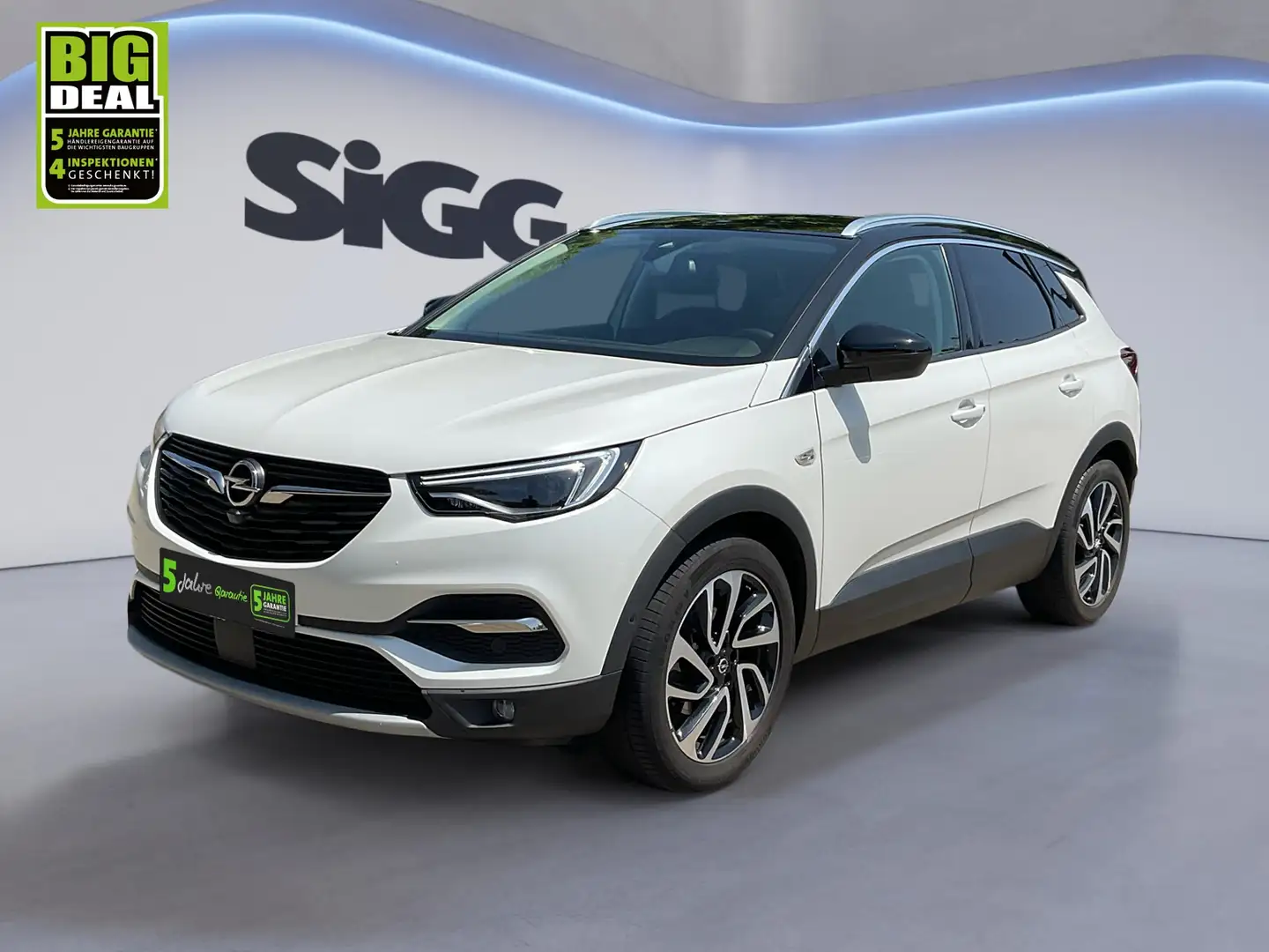Opel Grandland 1.2 Turbo Ultimate Leder Kamera Navi Weiß - 2