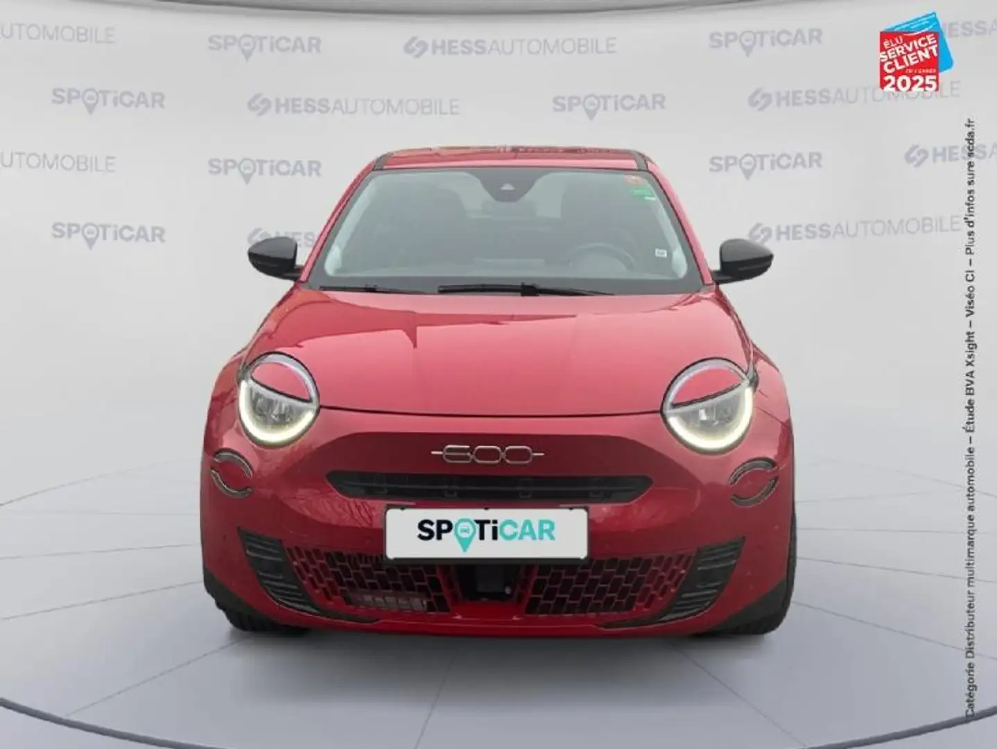 Fiat 600 1.2 HYBRID 100CH DCT6 Rouge - 2