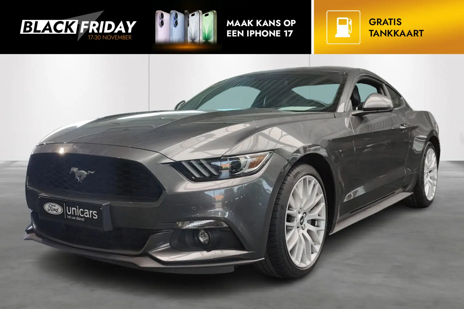 Ford Mustang 2.3i EcoBoost Gris - 1