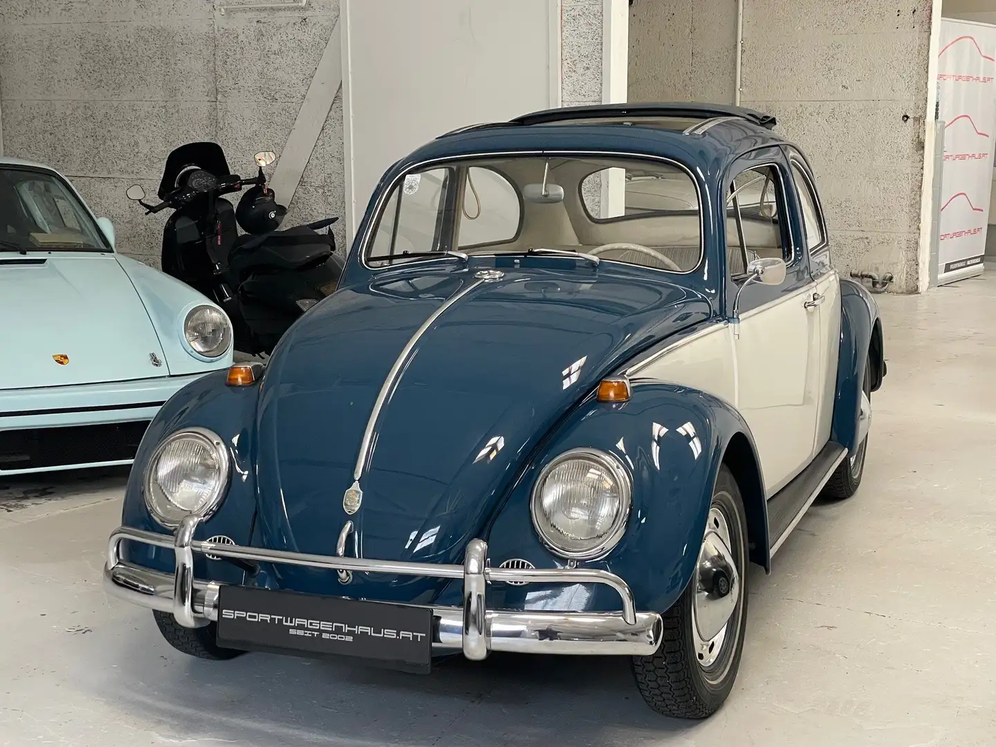 Volkswagen Käfer Type 11 Faltdach*Ö-Erstauslieferung*restauriert Blau - 1