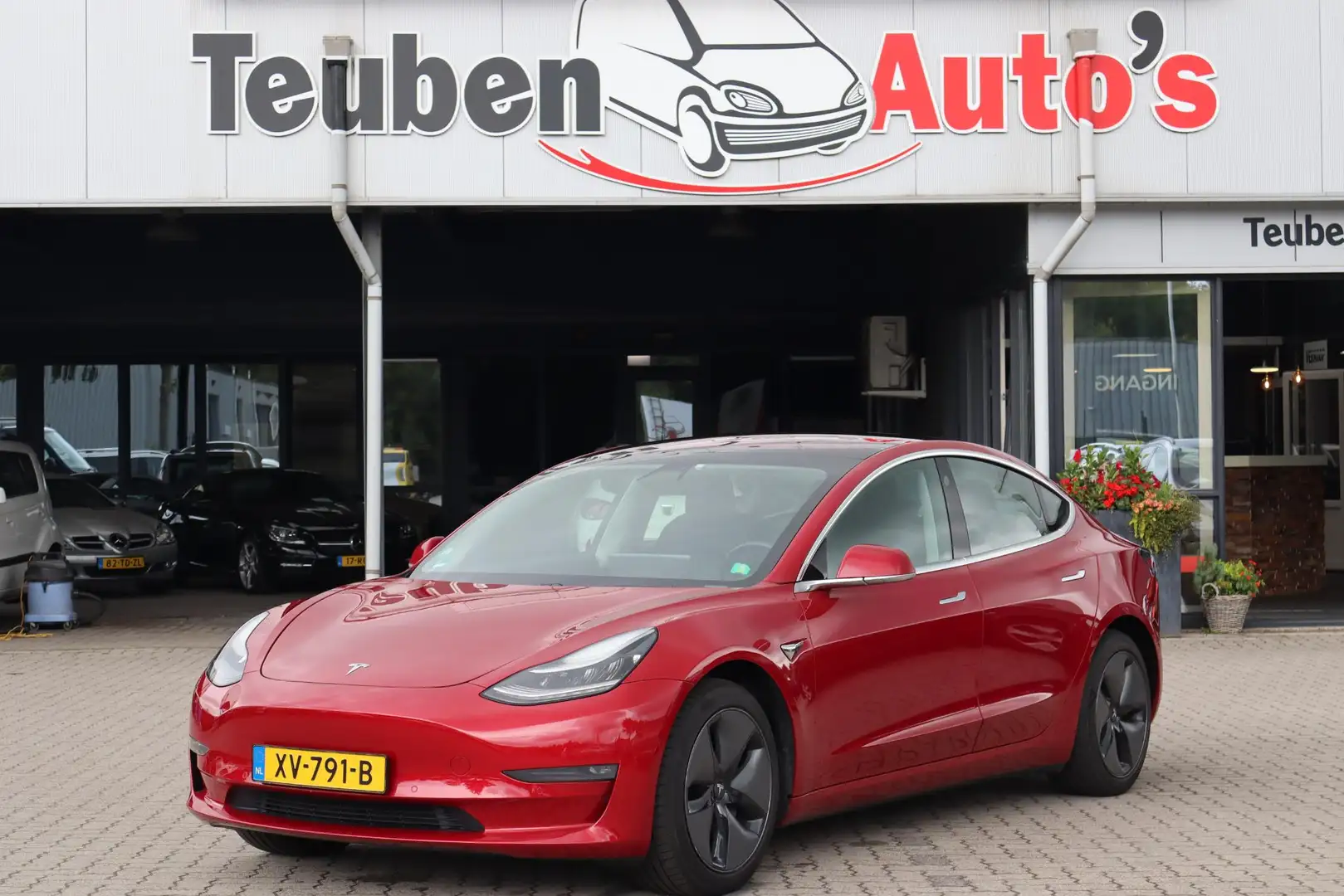 Tesla Model 3 Long Range AWD 75 kWh Panoramadak, Trekhaak, Camer Rouge - 1