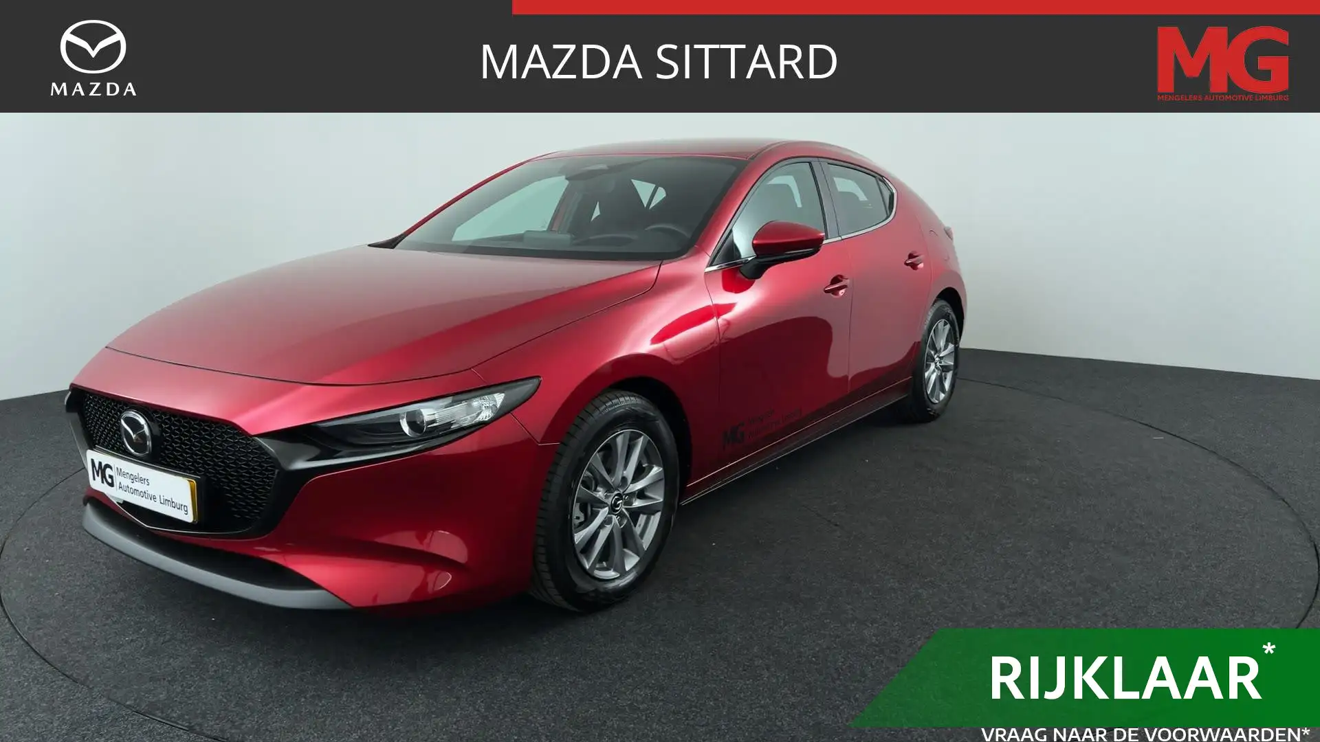 Mazda 3 2.5 e-SkyActiv-G M Hybrid 140 Prime-line Automaat Rood - 1