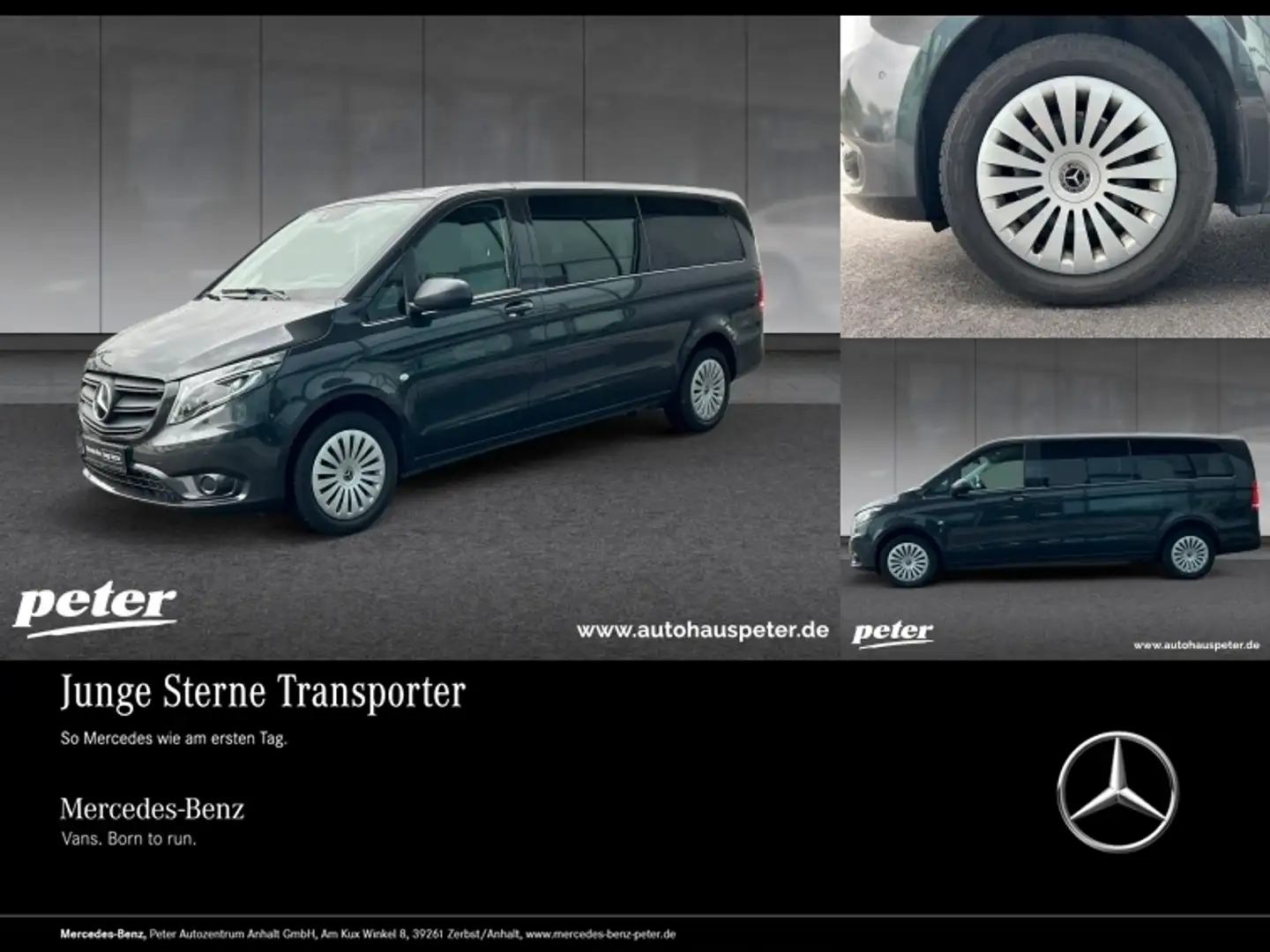 Mercedes-Benz Vito 124 CDI Mixto EL 9GT+LED+Klima+AHK+Kamera Gri - 1