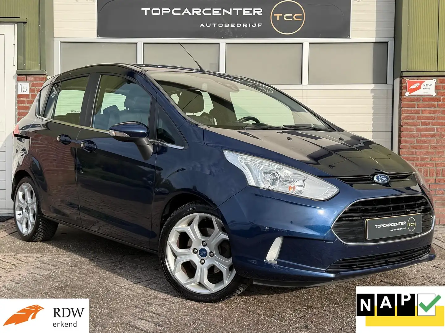 Ford B-Max 1.0 EcoBoost Titanium/AIRCO/TREKH/PARKS/APK/NAP Bleu - 1